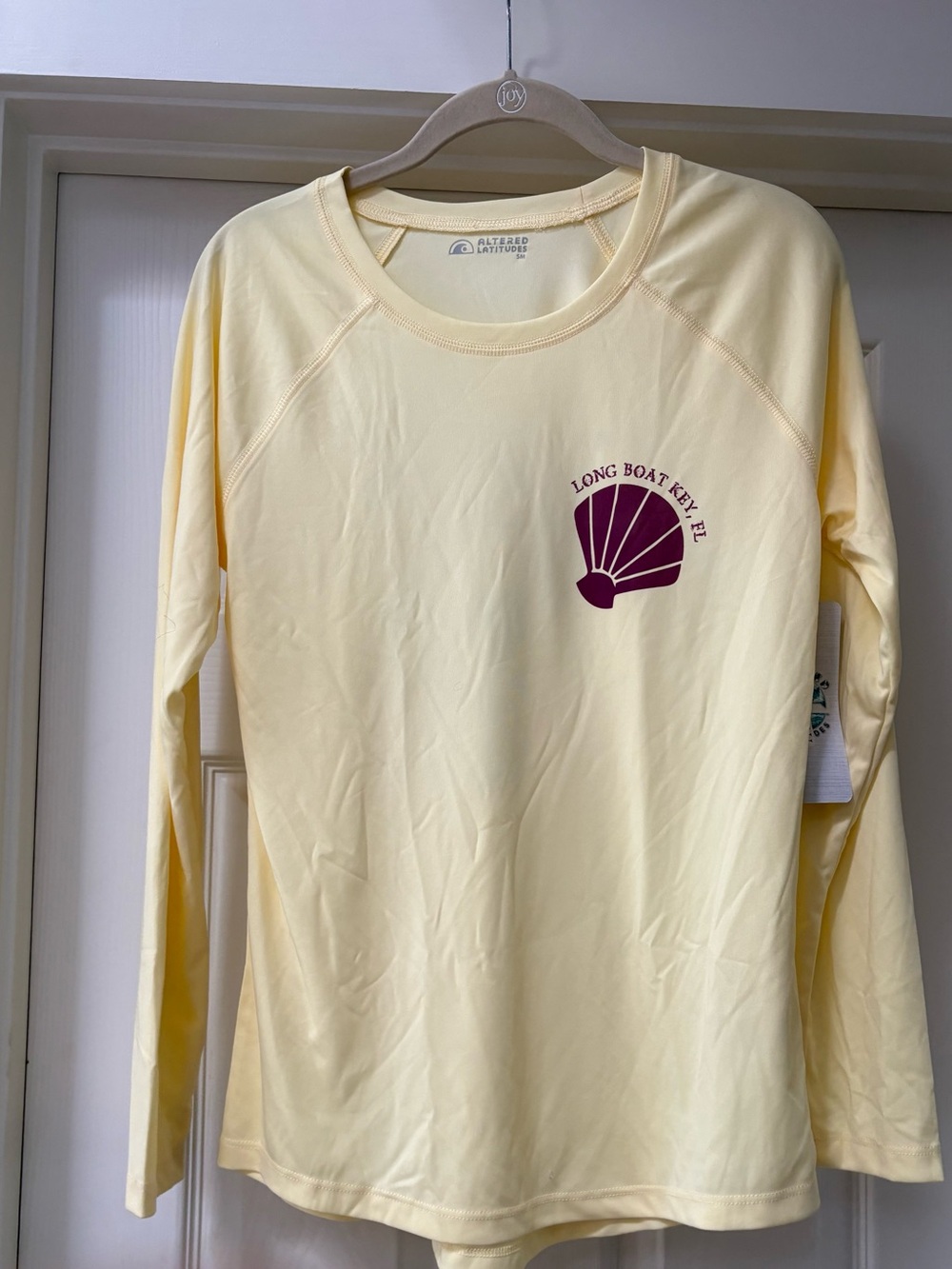Long Boat Key Shell Graphic Long-Sleeve Tee - Yellow